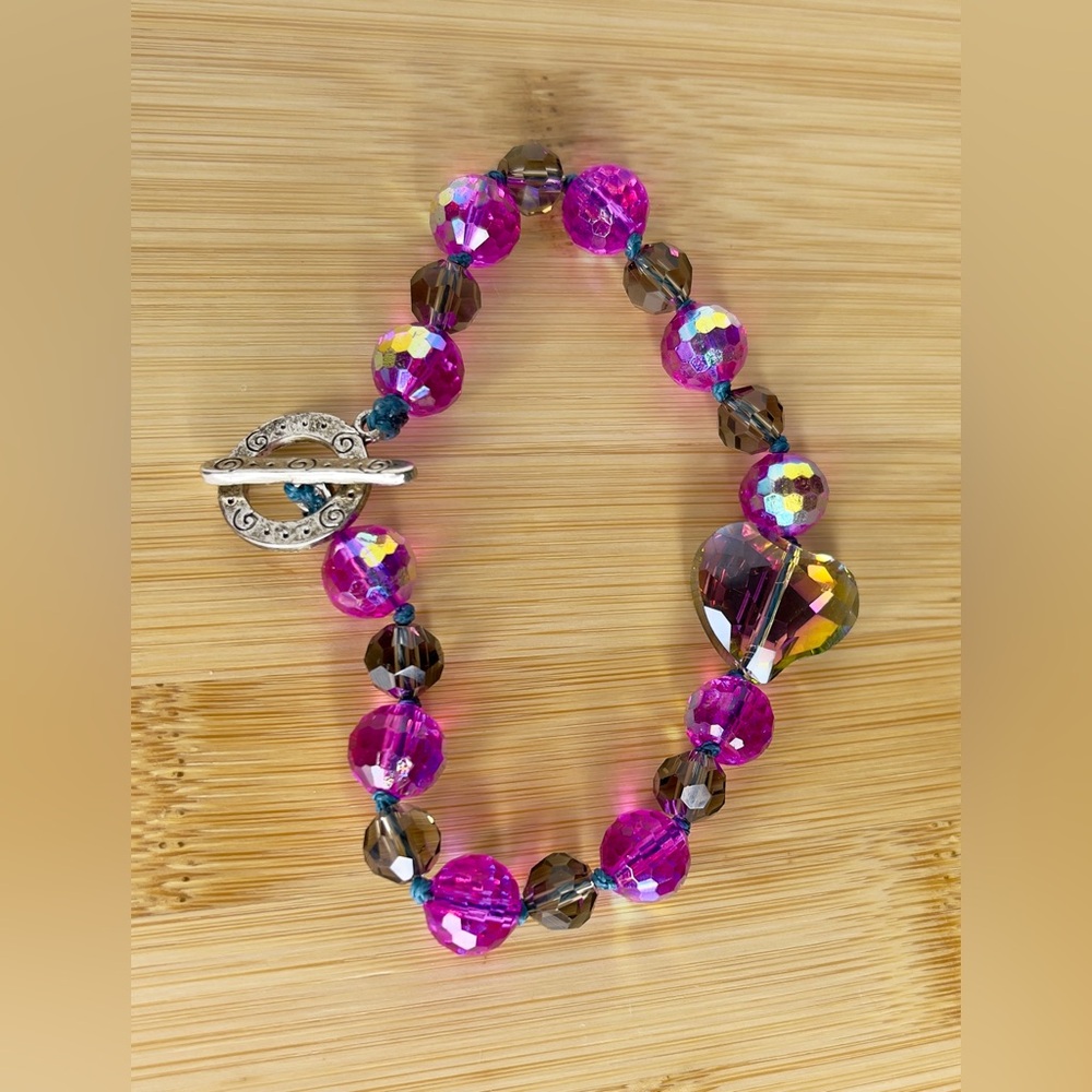 Soul Mate Faceted Gemstone Knotted Bracelet